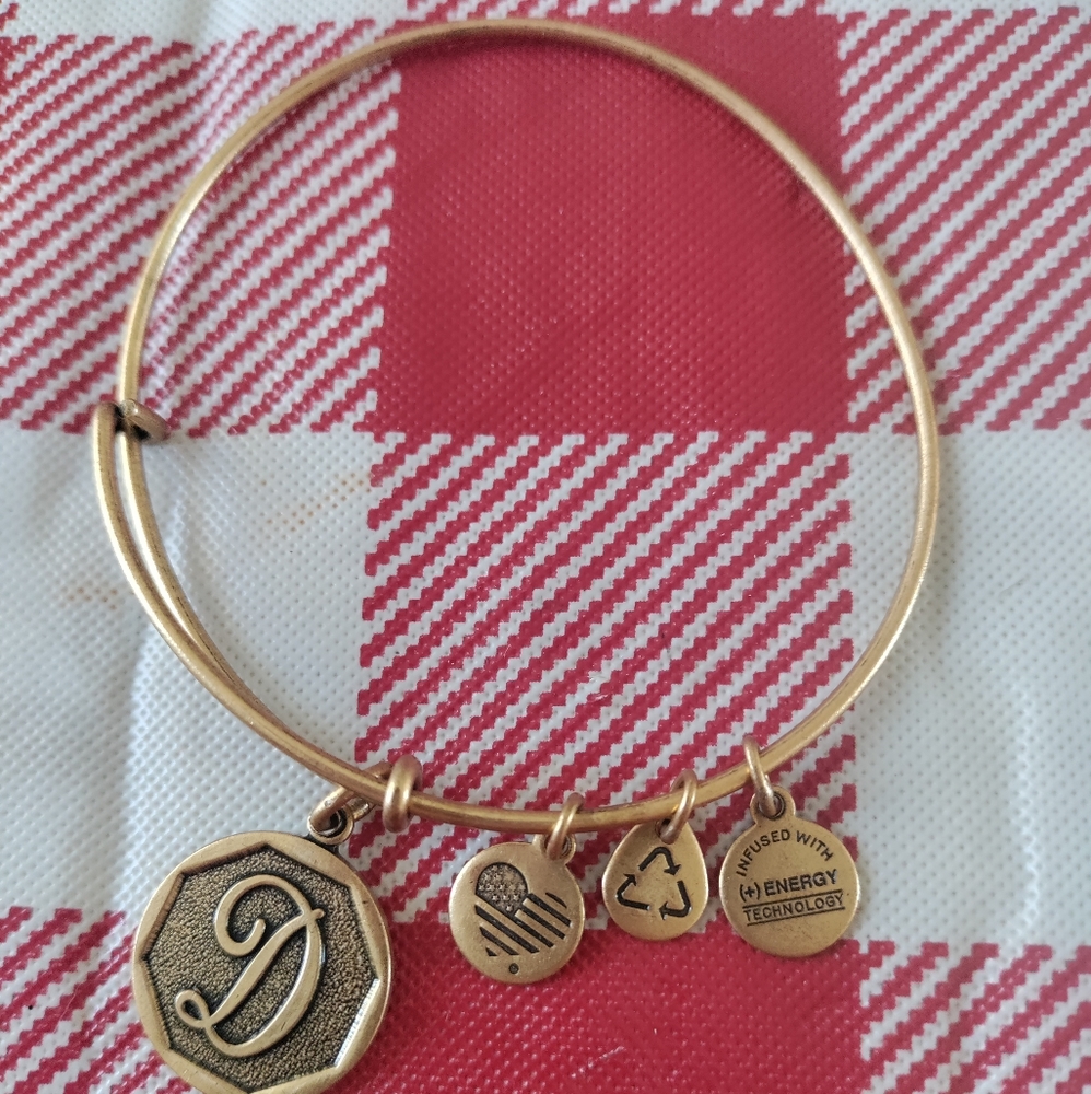 Alex and Ani bracelet initial D